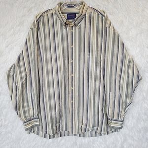 Pendleton Verticle Stripped Button Down Shirt XL